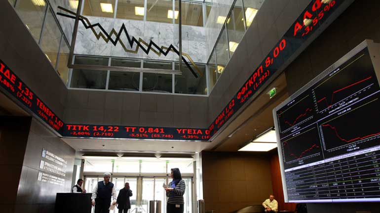 Πτωτικές τάσεις στο Χρηματιστήριο Αθηνών